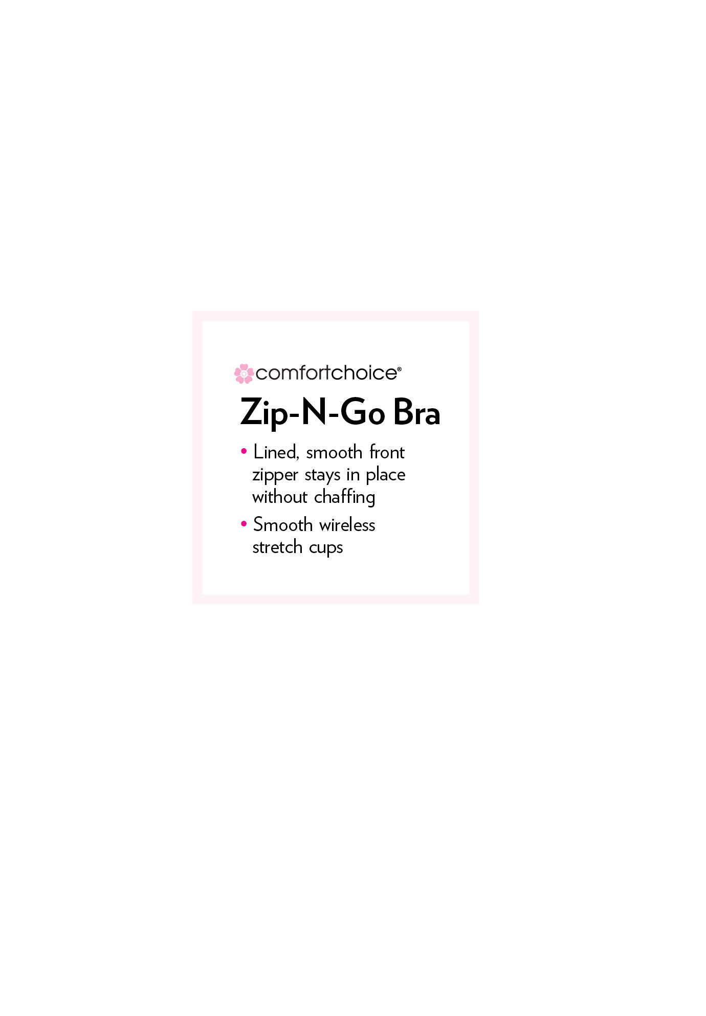 Wireless Zip Front Bra
