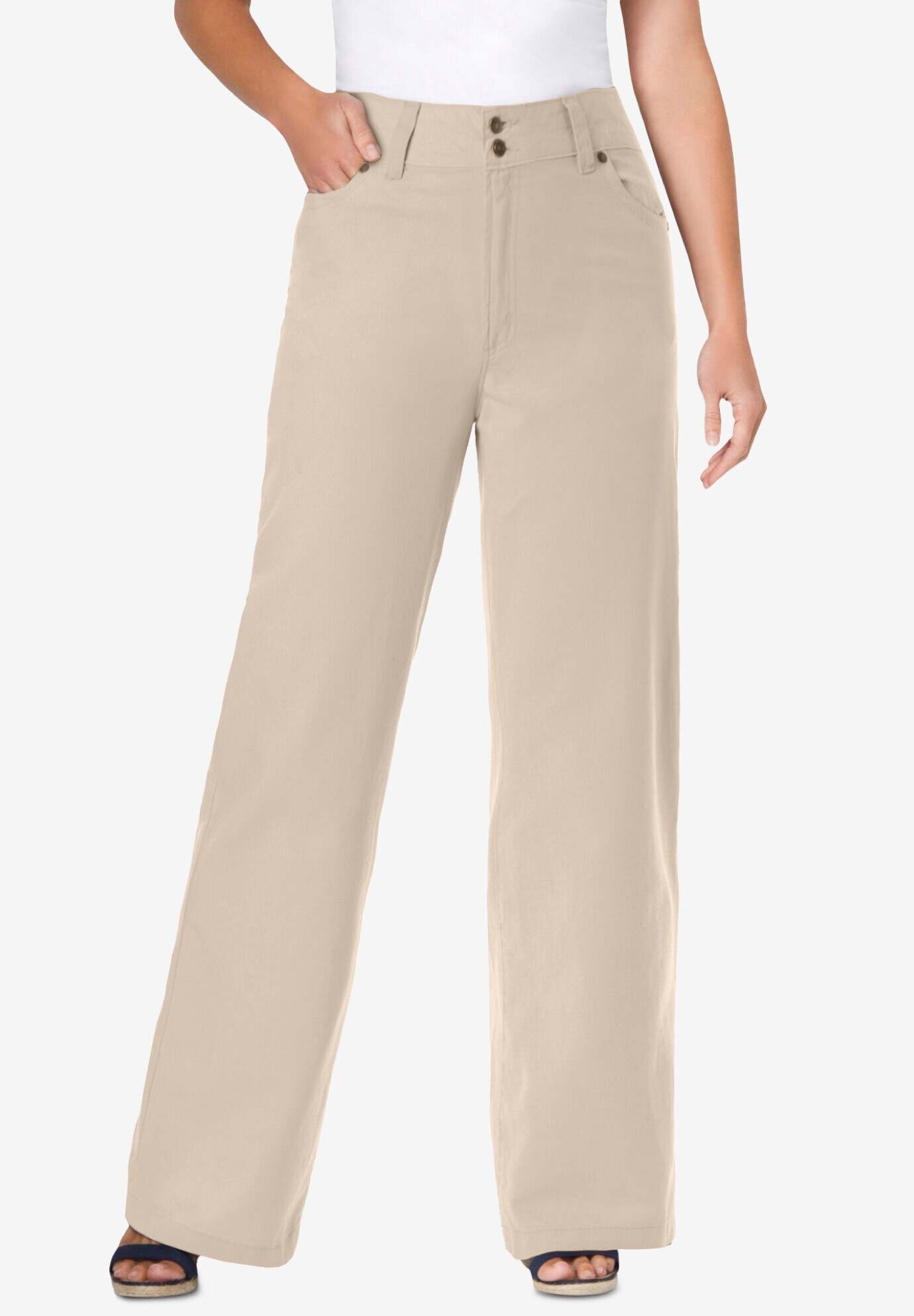 Perfect Cotton Wide-Leg Jean