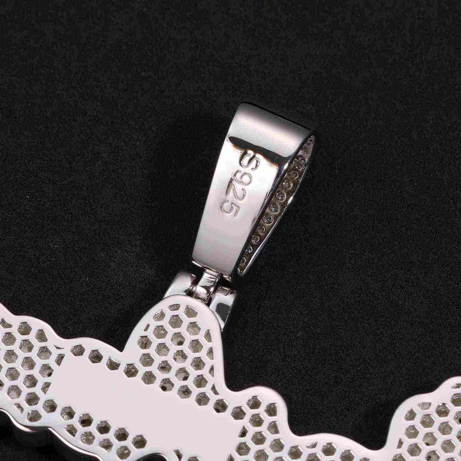 Test1 Row Cursive Name Pendant With Backplane