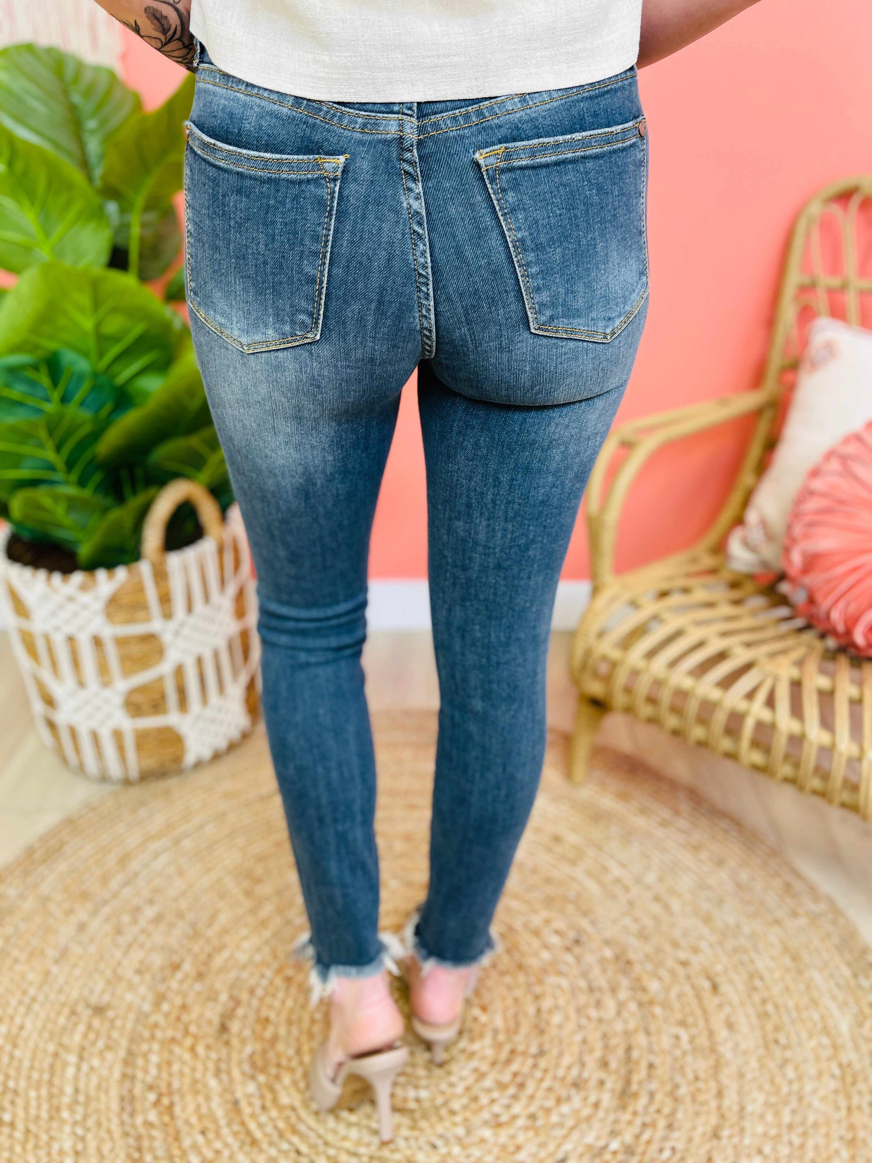PLUS/REG Shark Attack Skinny Jeans