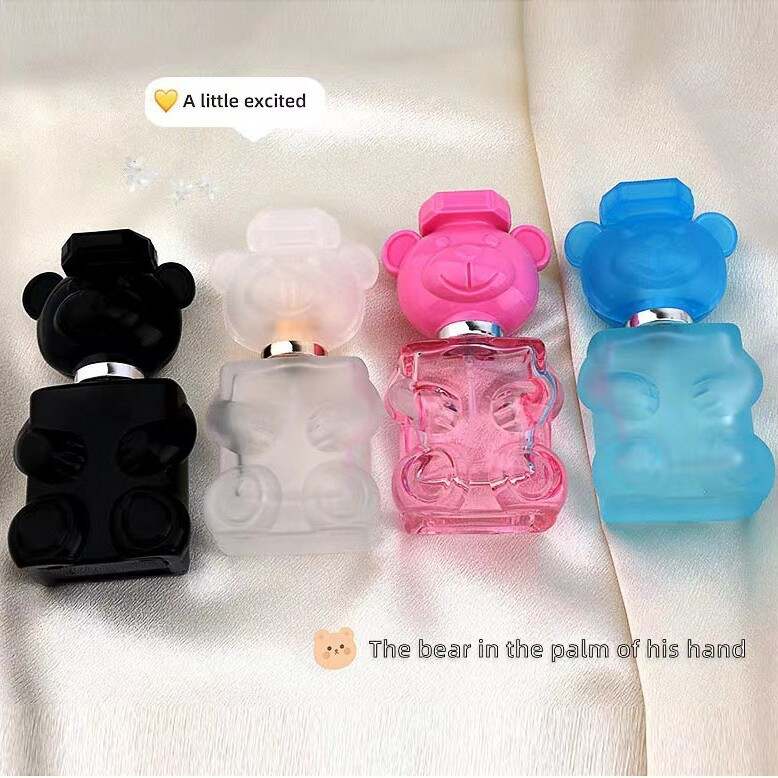 Cute 3D Bear Shaped Refillable Perfume Spray Bottle