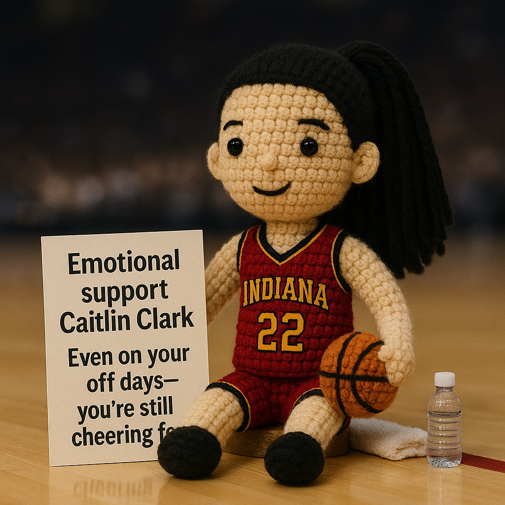 Caitlin Clark Emotional Support Crochet Doll