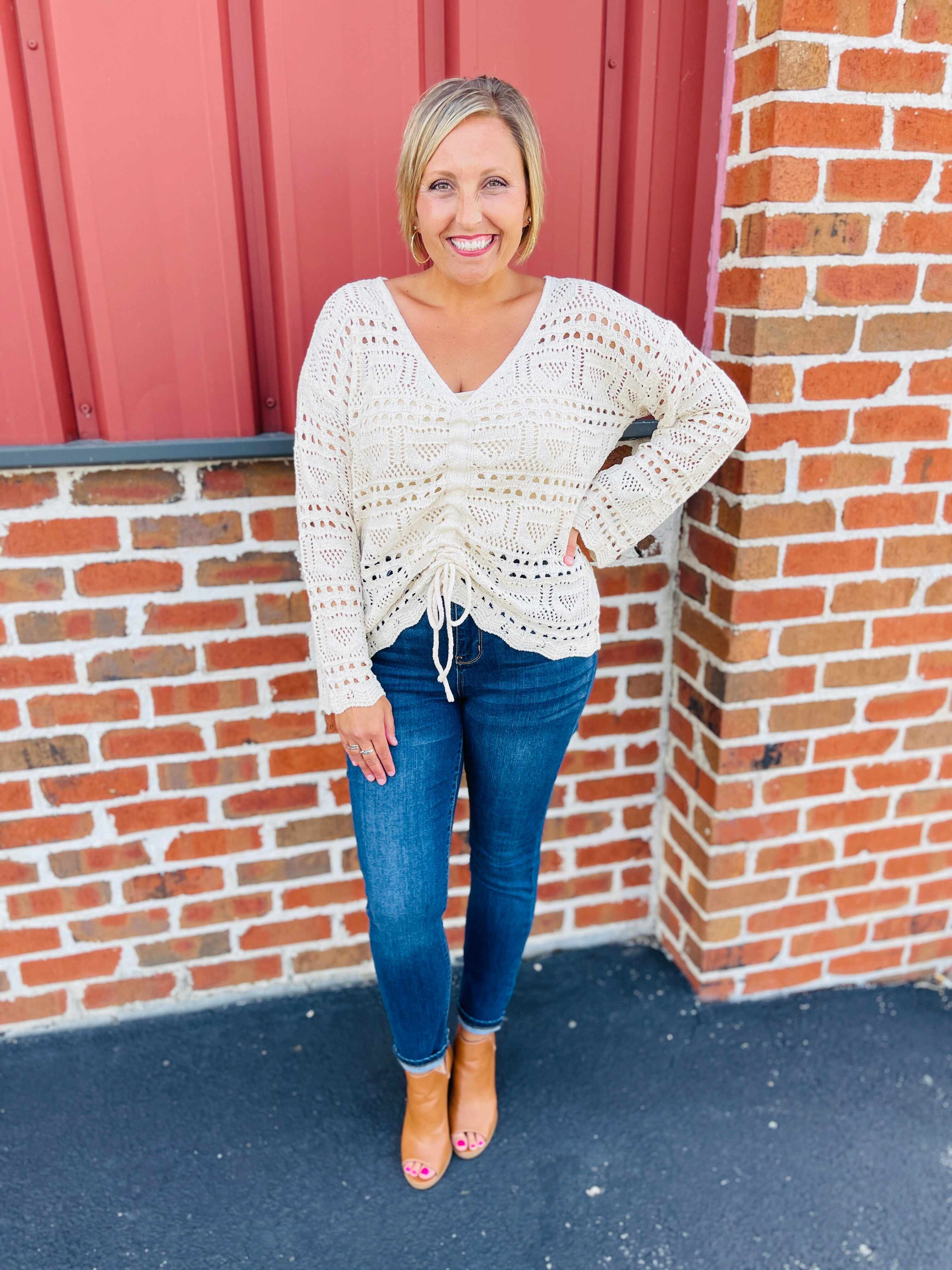 Reg/Curvy Blessed and NonDistressed Relaxed Fit Jeans