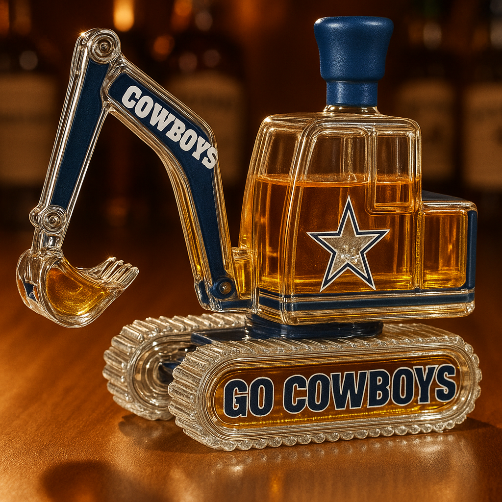 NFL Team Excavator Whiskey Bottle