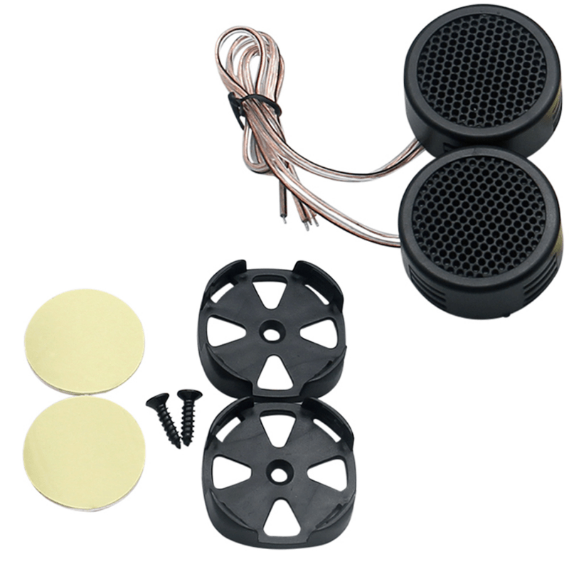 2pcs/set 15w High Efficiency Universal Mini Car Dome Tweeter Portable Loudspeaker Loud Speaker Super Power Audio Klaxon Sound