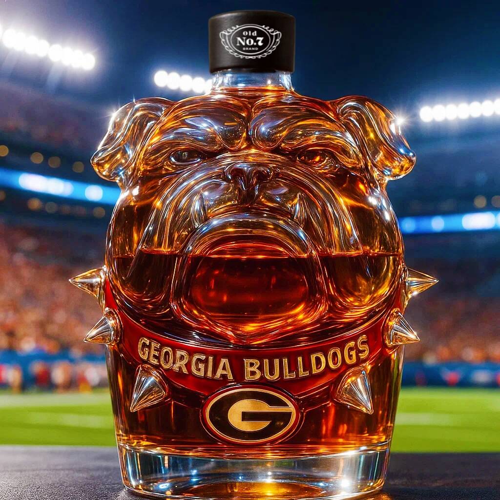 Georgia Bulldogs Whiskey Bottle
