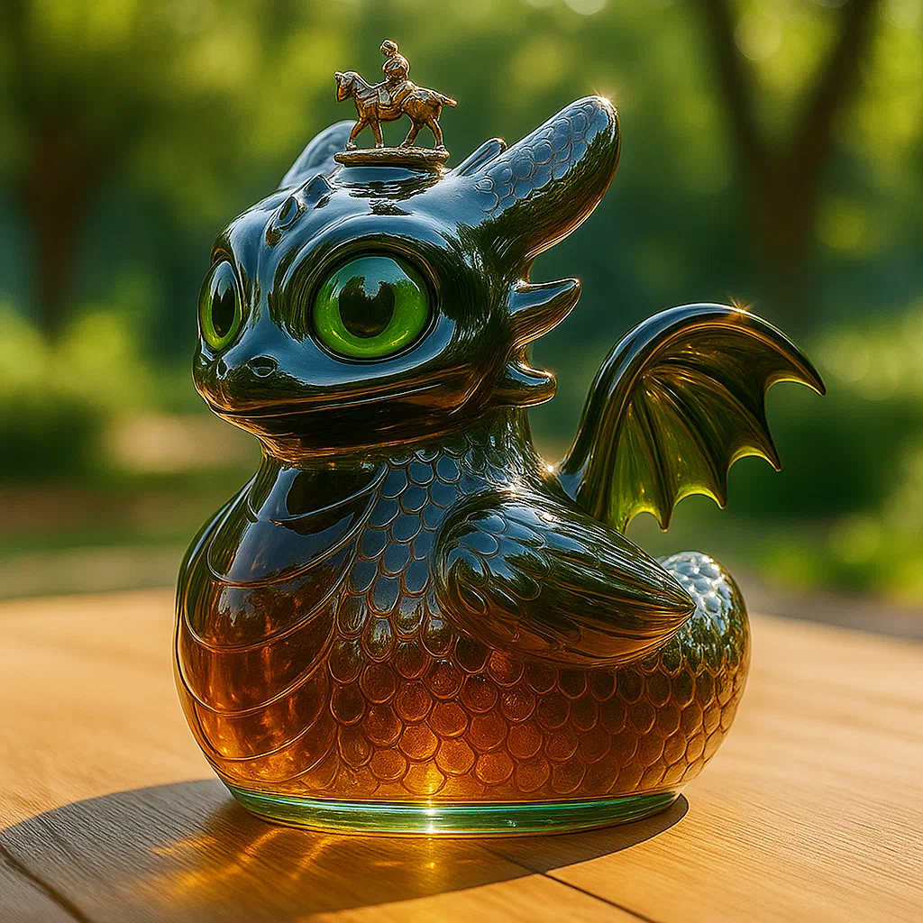 Toothless Duck Whiskey Bottle