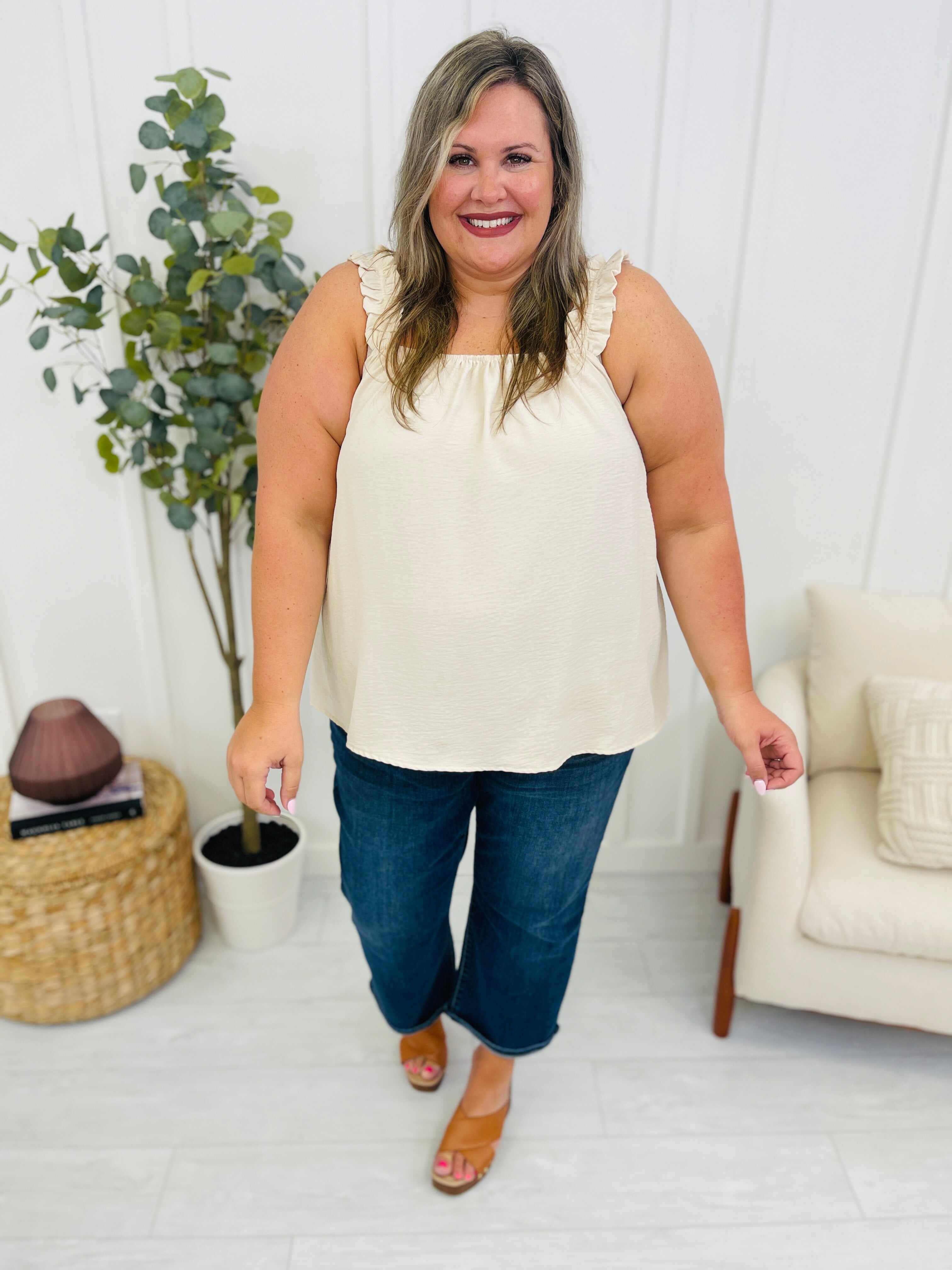 REG/CURVY No Bad Days Cropped Wide Leg Jeans