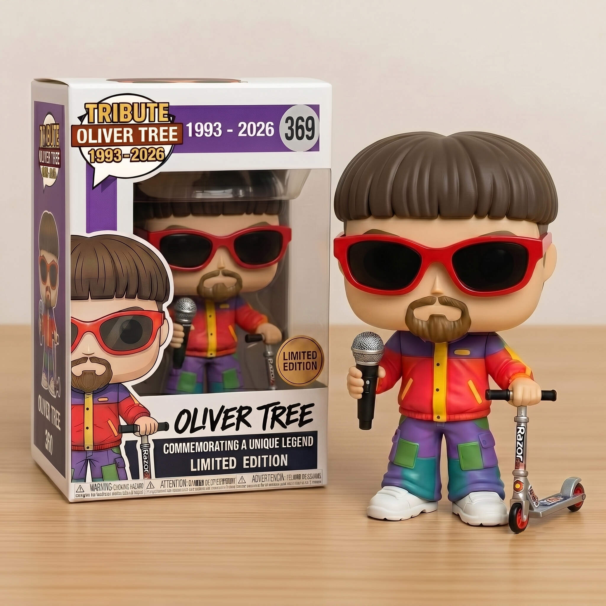 Collectible Music Icon Tribute Figure - Unique Legend Memorial Edition Doll