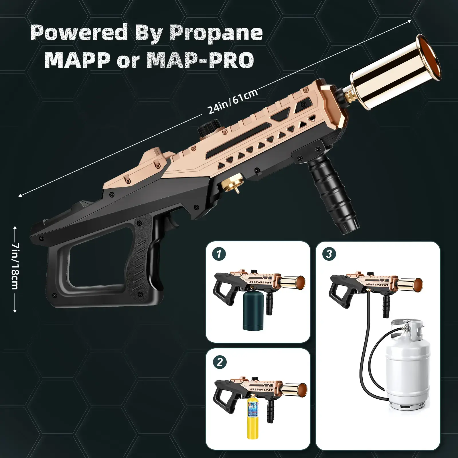 Propane Torch - Adjustable Culinary Cooking Tool