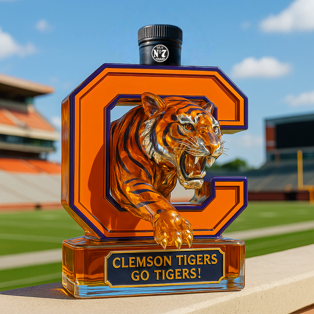 Clemson Tigers Limited Edition Whiskey Bottle