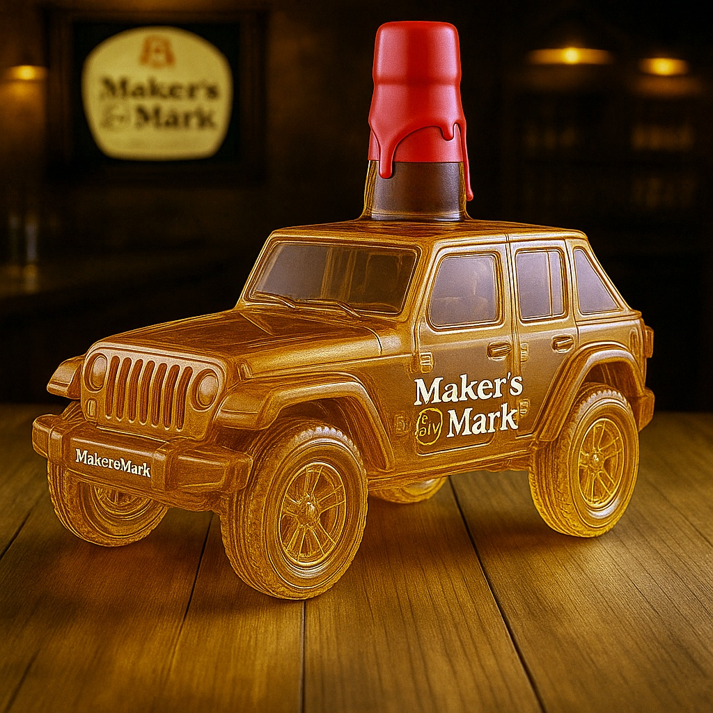 Jeep whiskey bottle
