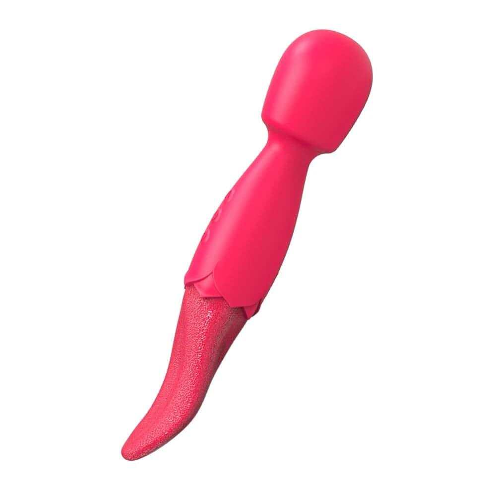 Powerful AV Vibrator Dildos Real Tongue Licking for Women 10 Modes Clitoris Stimulator G Spot Vagina Massager Sex Toys for Woman