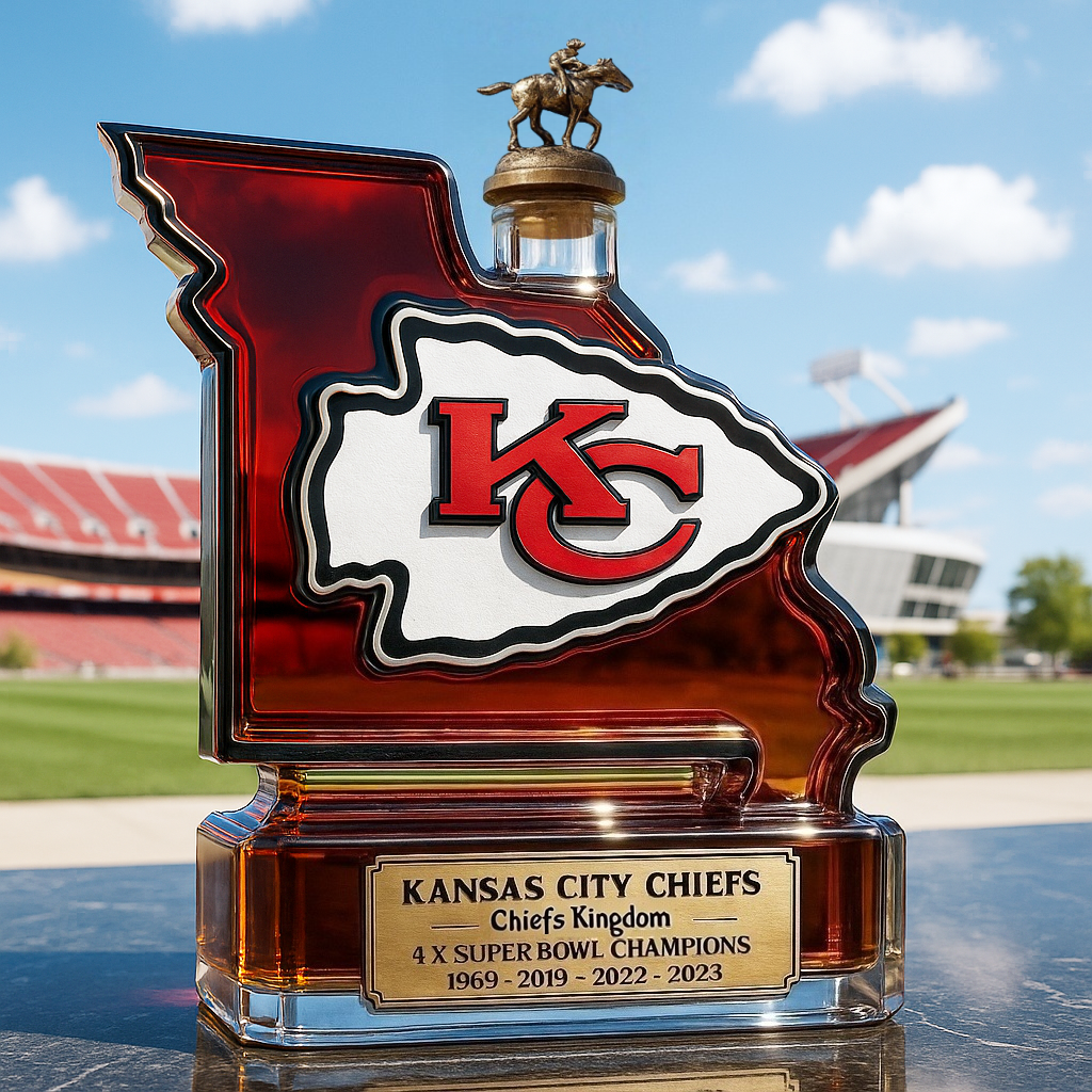 Kansas City Chiefs Limited Edition Whiskey Bottle