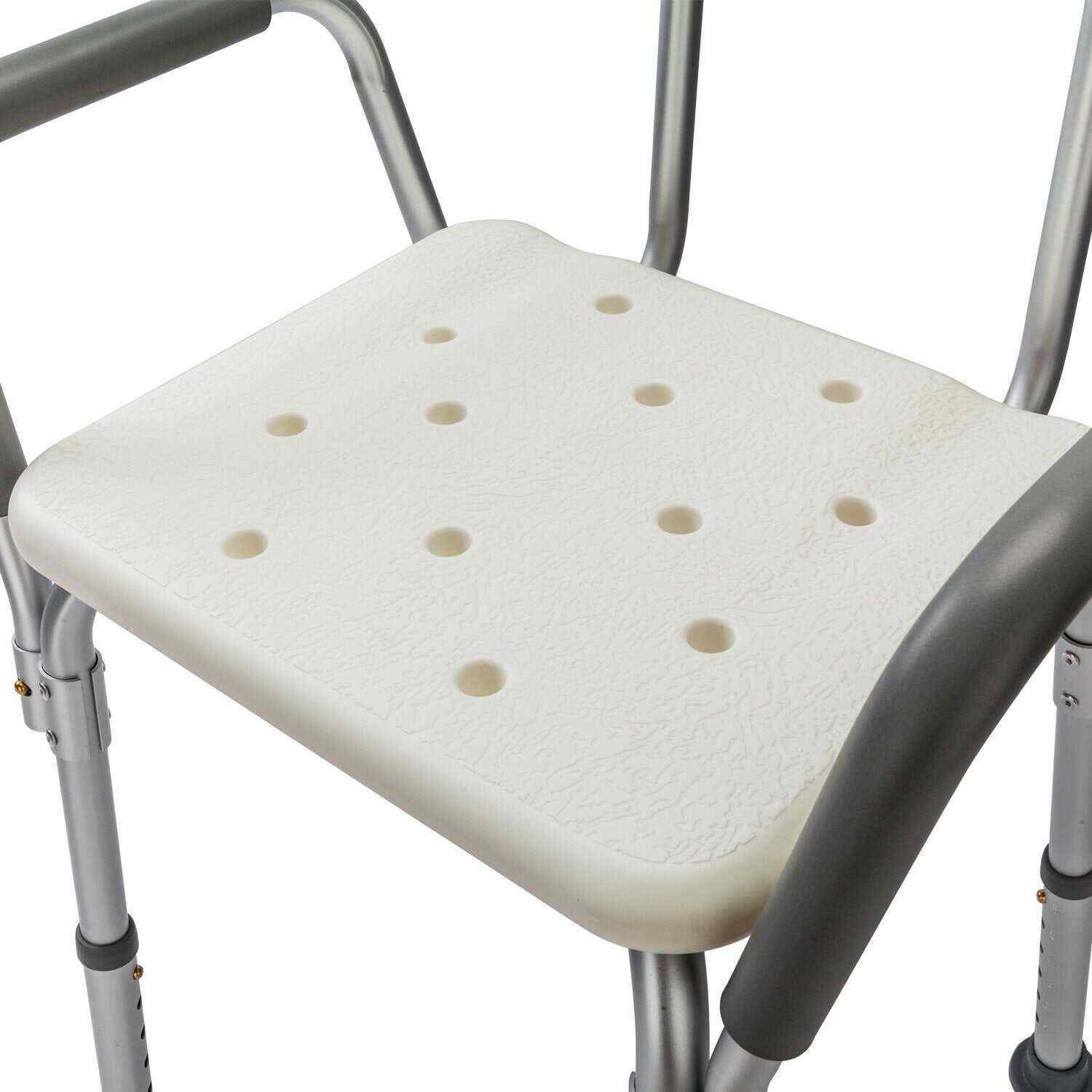 450lbs Shower Chair Bath Chair With Safety Steel Fram No-Slip Adjustable Bathroom Bathtub Chair With Durable Back and Arms