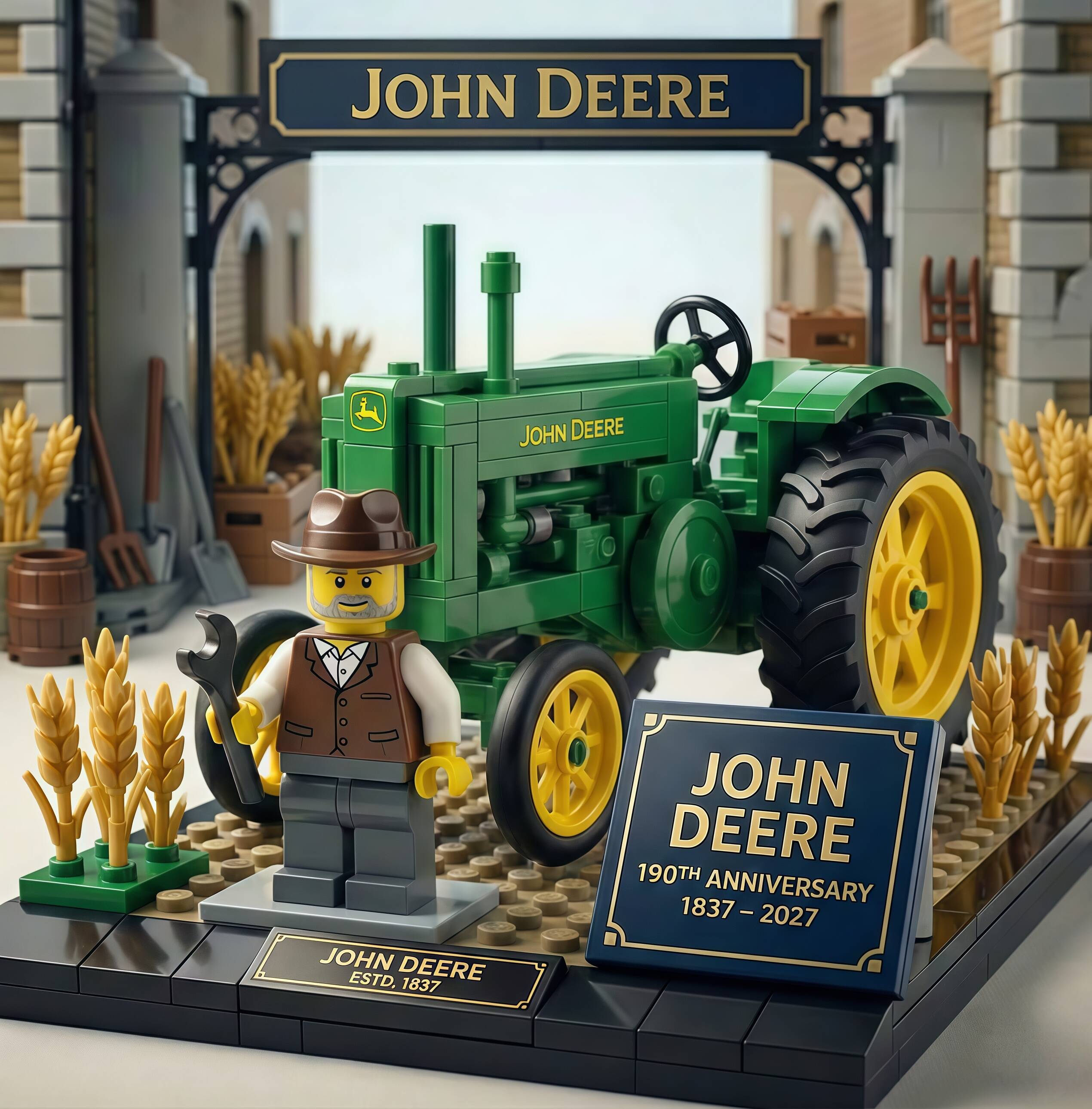 🌾 John Deere 190th Anniversary Commemorative Build Model (1837–2027)