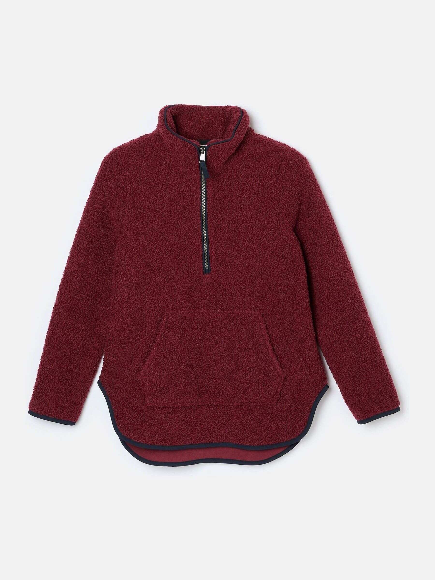 Aldeburgh Burgundy Quarter Zip Fleece