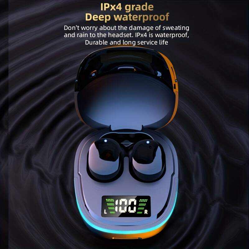 TWS V5.3 True Wireless Stereo Earbuds, TWS Gaming Hands-Free Earphones, Touch Button, Low Latency Earphones, Dual Connection, Waterproof IPX4 Earphones, With RGB Light Charging Case, Built-in Mic, For Smartphone For Android And For IOS System