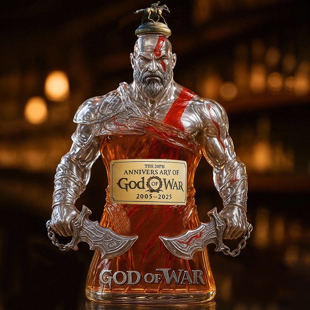 God of War 20th Anniversary Collector's Edition Whisky Bottle