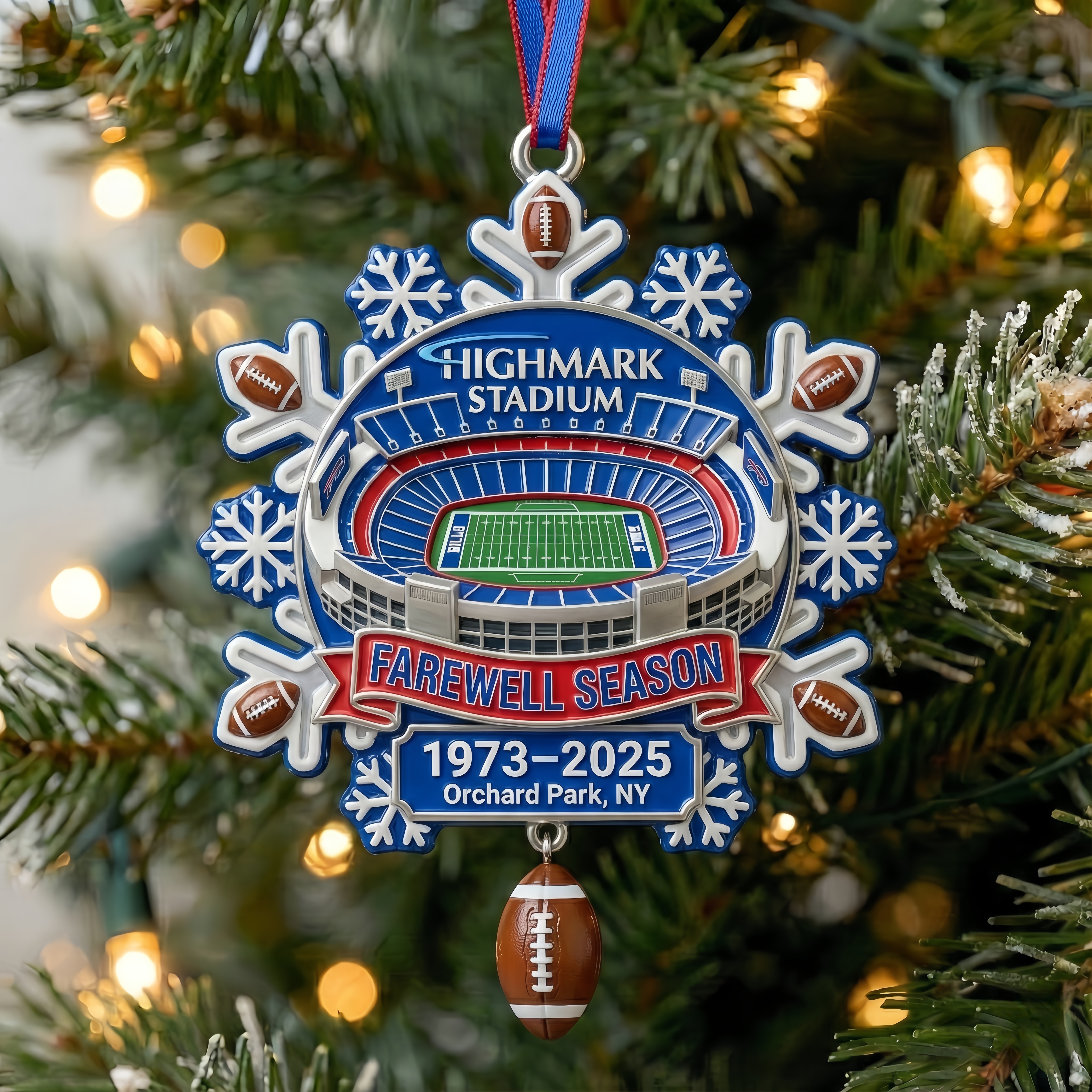 Highmark Stadium Farewell Season Snowflake Ornament