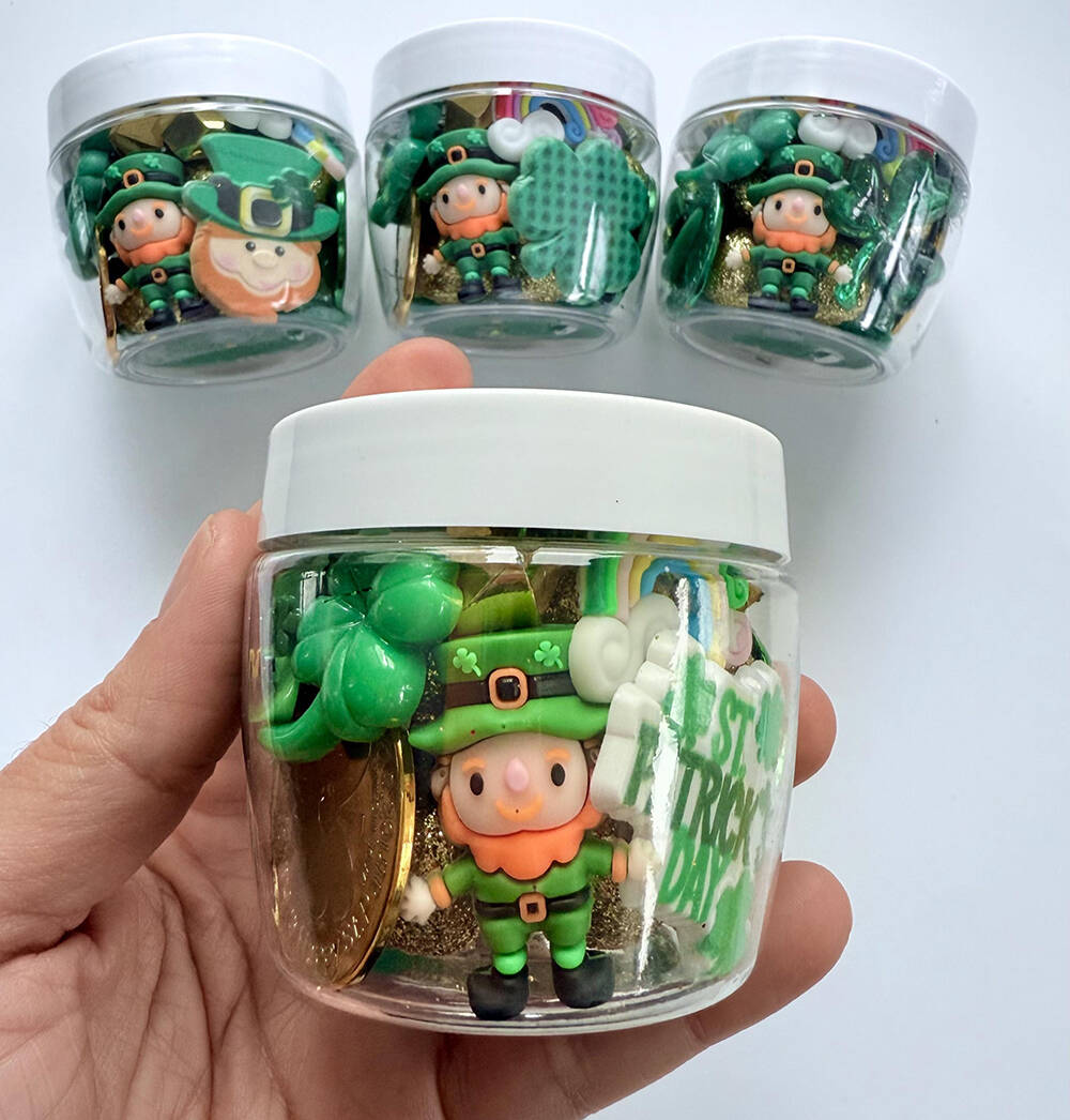 St. Patrick's Day Playdough Sensory Jar