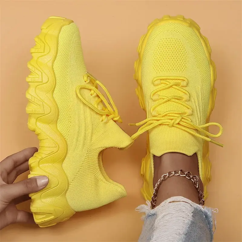 💕Women's Woven Mesh Lace-Up Fashion Sneakers