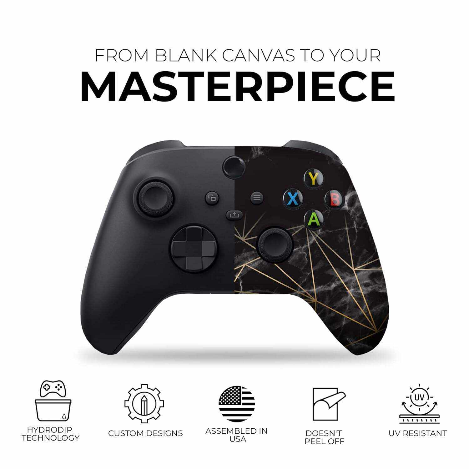 DreamController Original X-box Wireless Controller Special Edition Customized Compatible with X-box One S/X-box Series X/S & Windows 10 Made with Advanced HydroDip Print Technology(Not Just a Skin)
