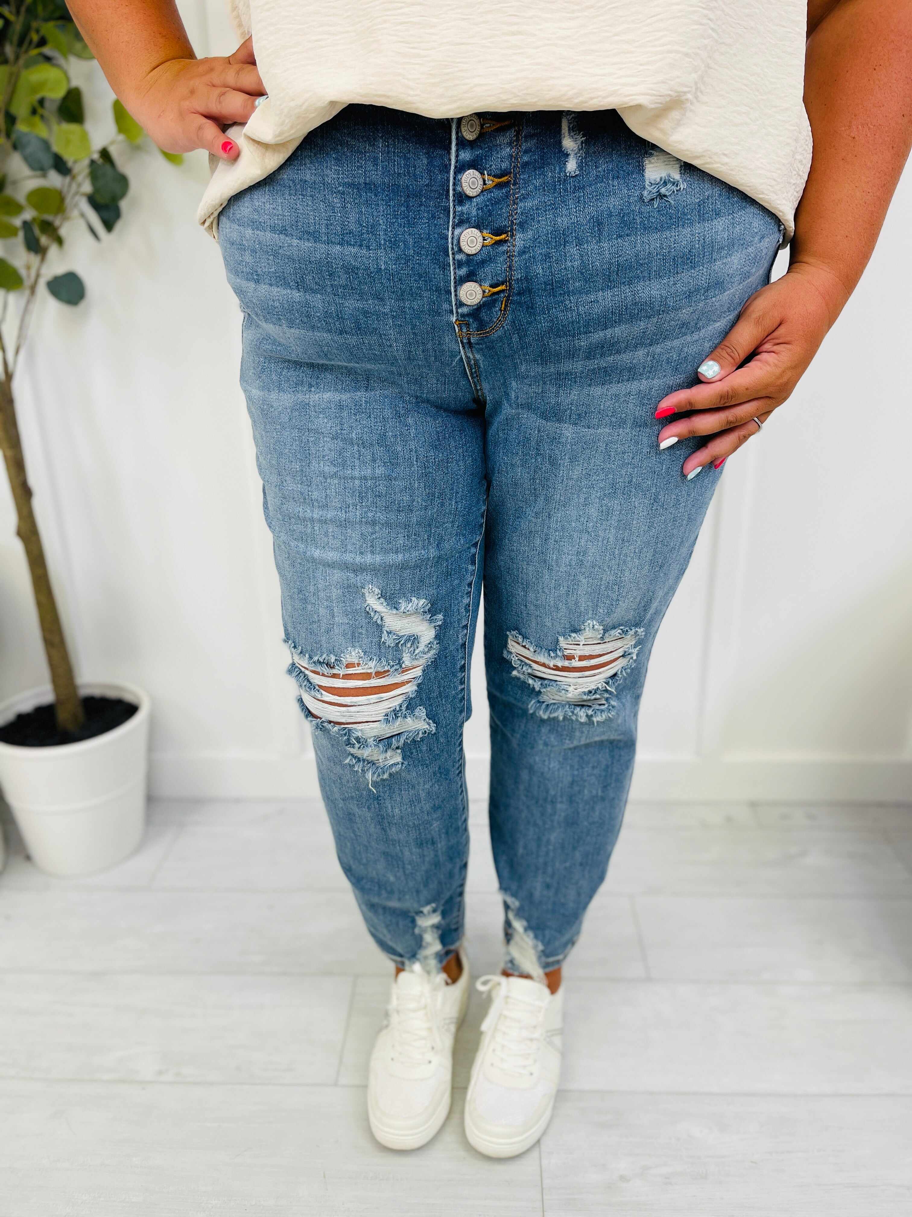 REG/CURVY Love Story Boyfriend Jeans
