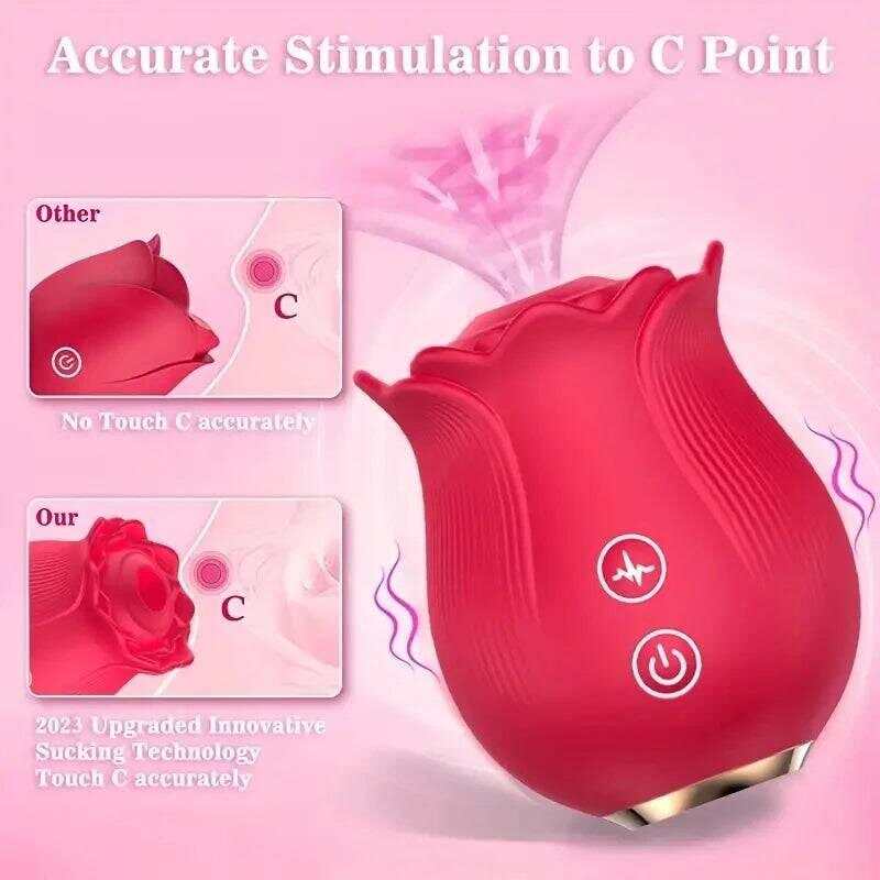 Rose Vibrator – G-Spot Vibrator with 12 Sucking Modes