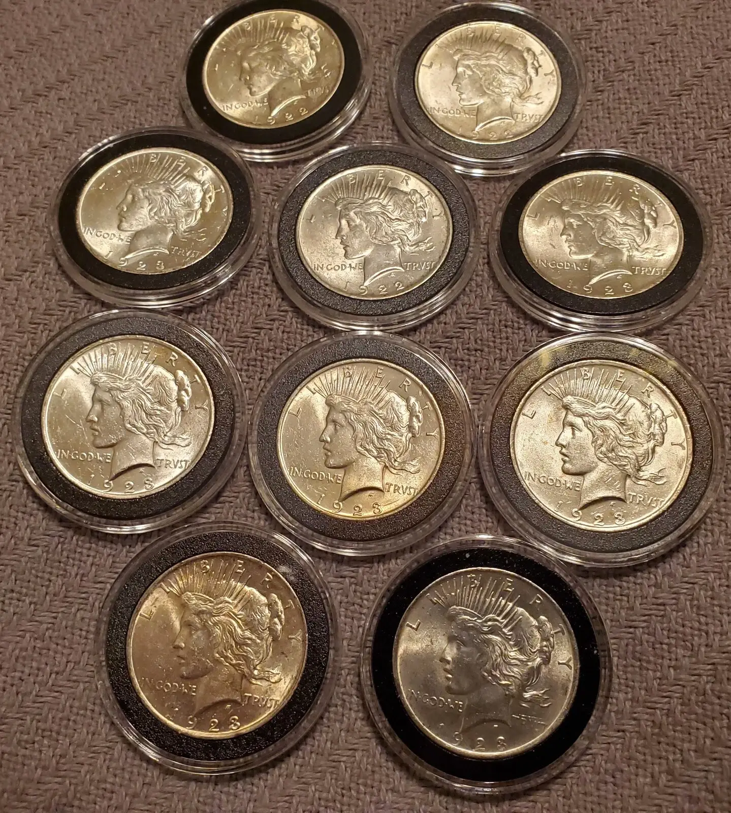 🕊️✯ MIXED DATE ✯The Complete Collection of 1921~1935 Peace Silver Dollar