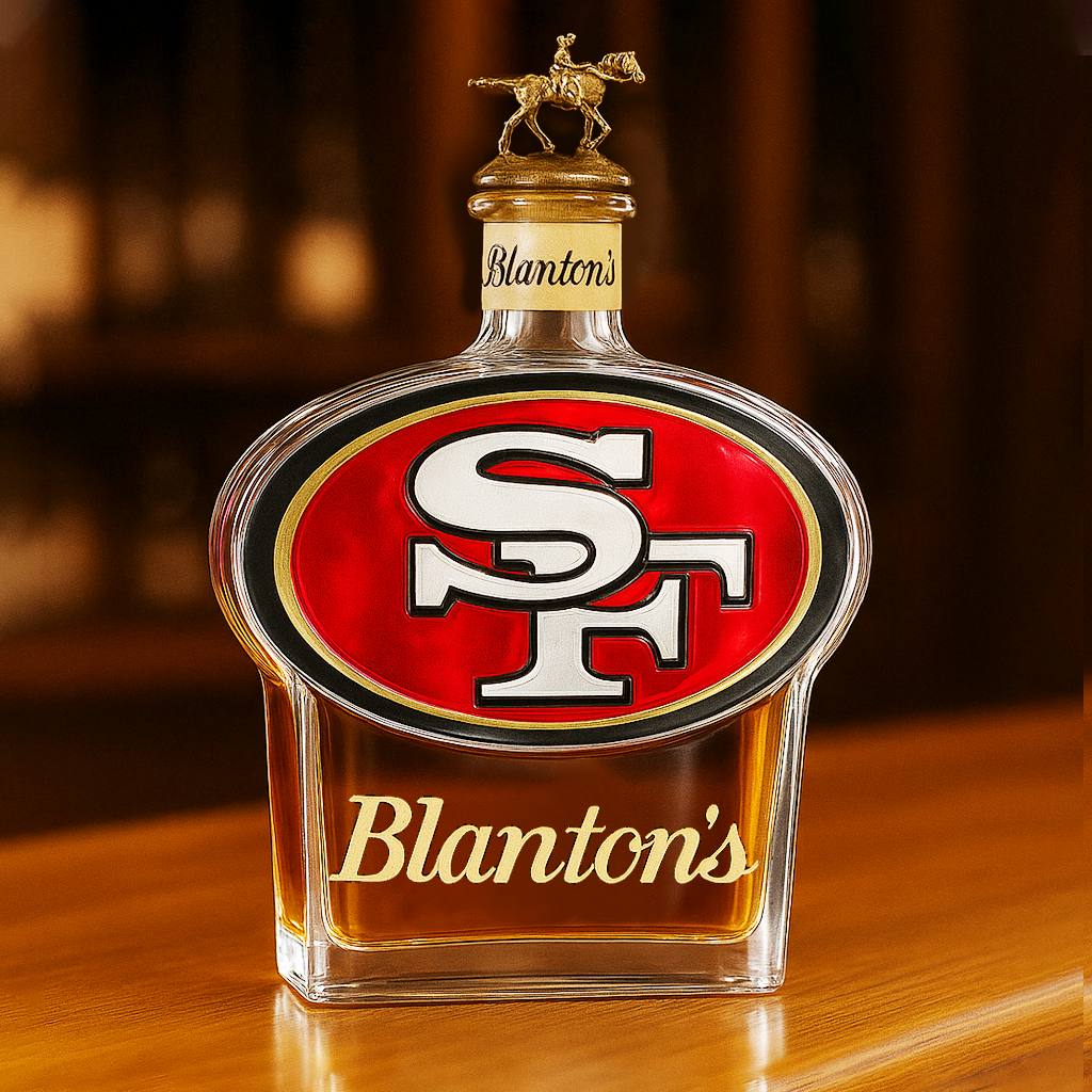 San Francisco 49ers Whiskey Bottle