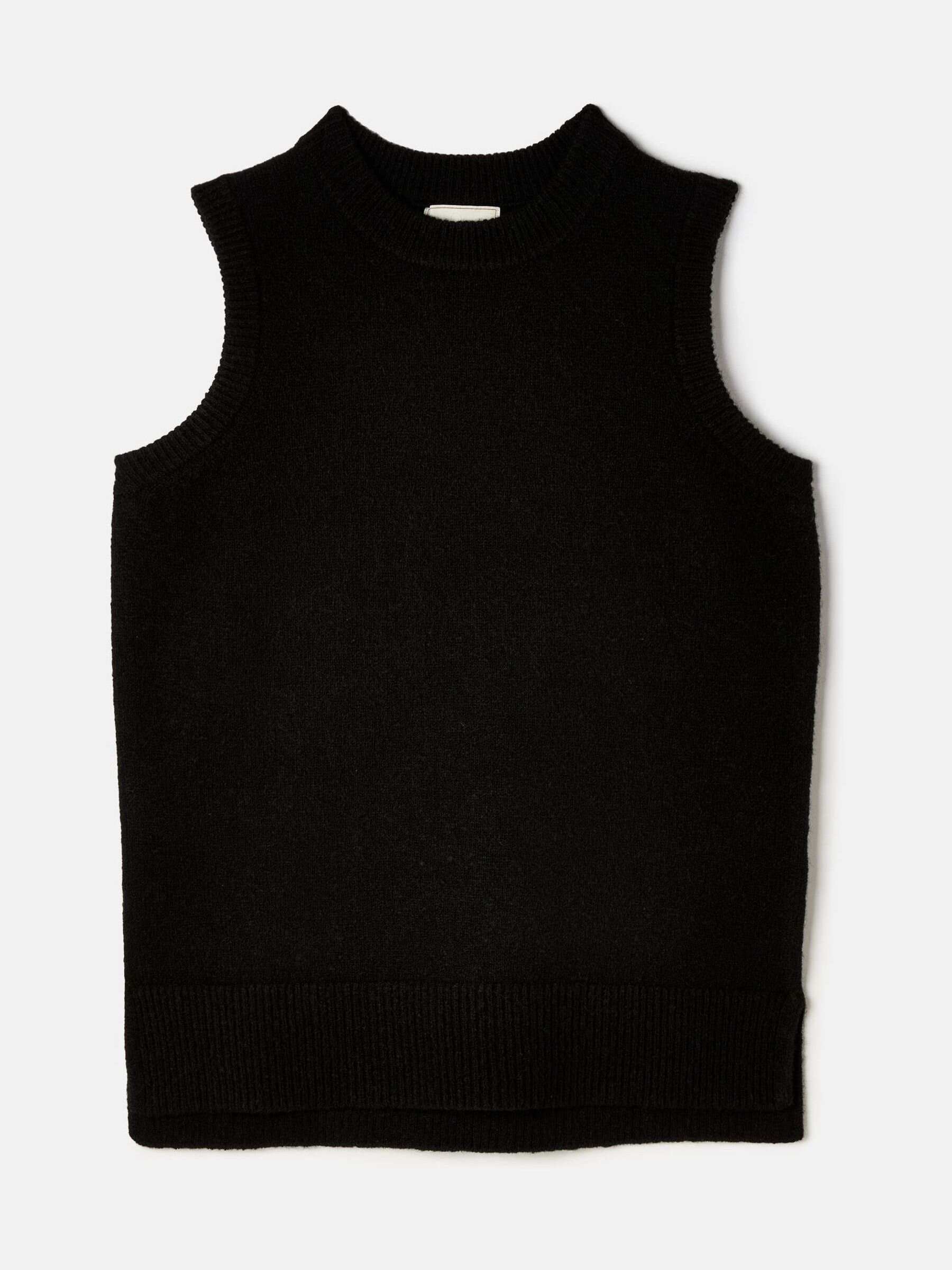 Holly Black Longline Knitted Vest