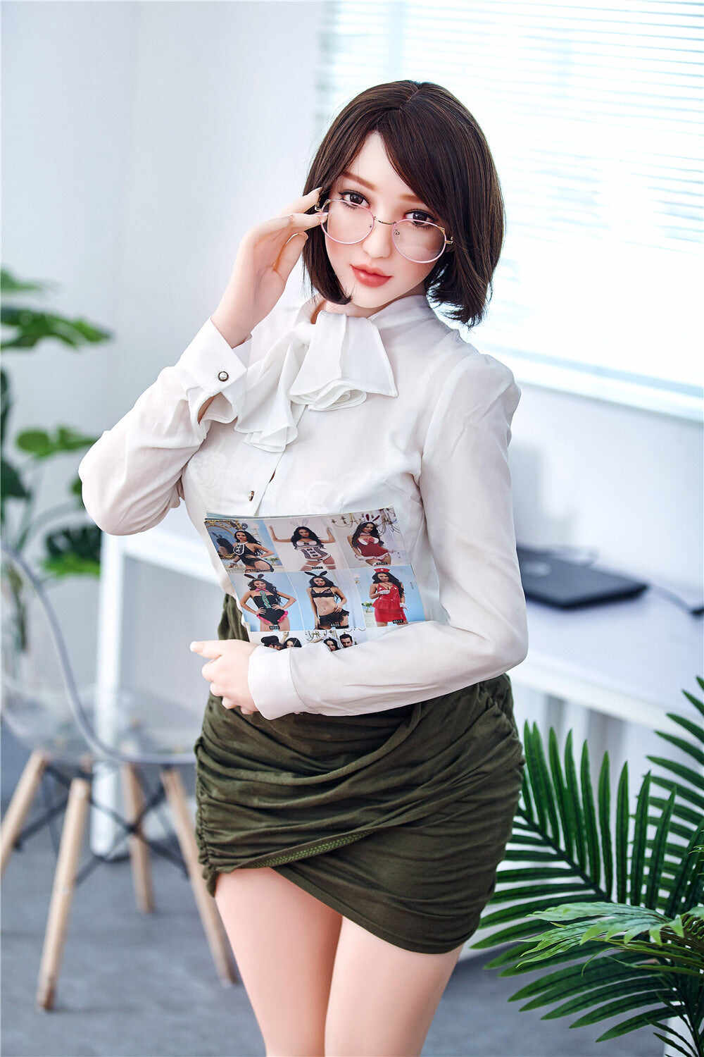 Irontechdoll Mika 5ft21/ 159cm #69 Head TPE Office Sexy Lady Real-life Fat Sex Doll With Thick Thighs