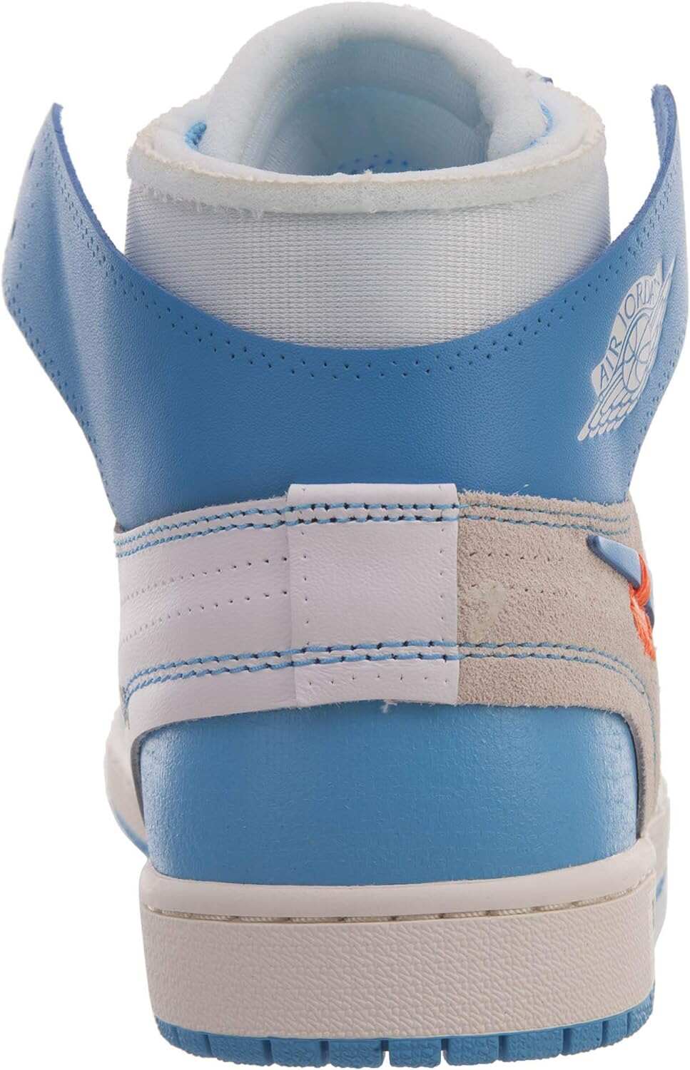 NIKE Mens Air Jordan 1 X Off White NRG UNC White/Dark Powder Blue Leather Size 14