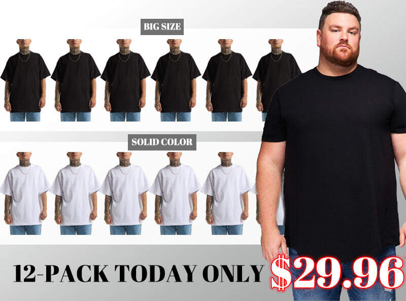 🔥Men's 7.5oz Max Heavyweight Short Sleeve Tee Regular (S to 5XLT)