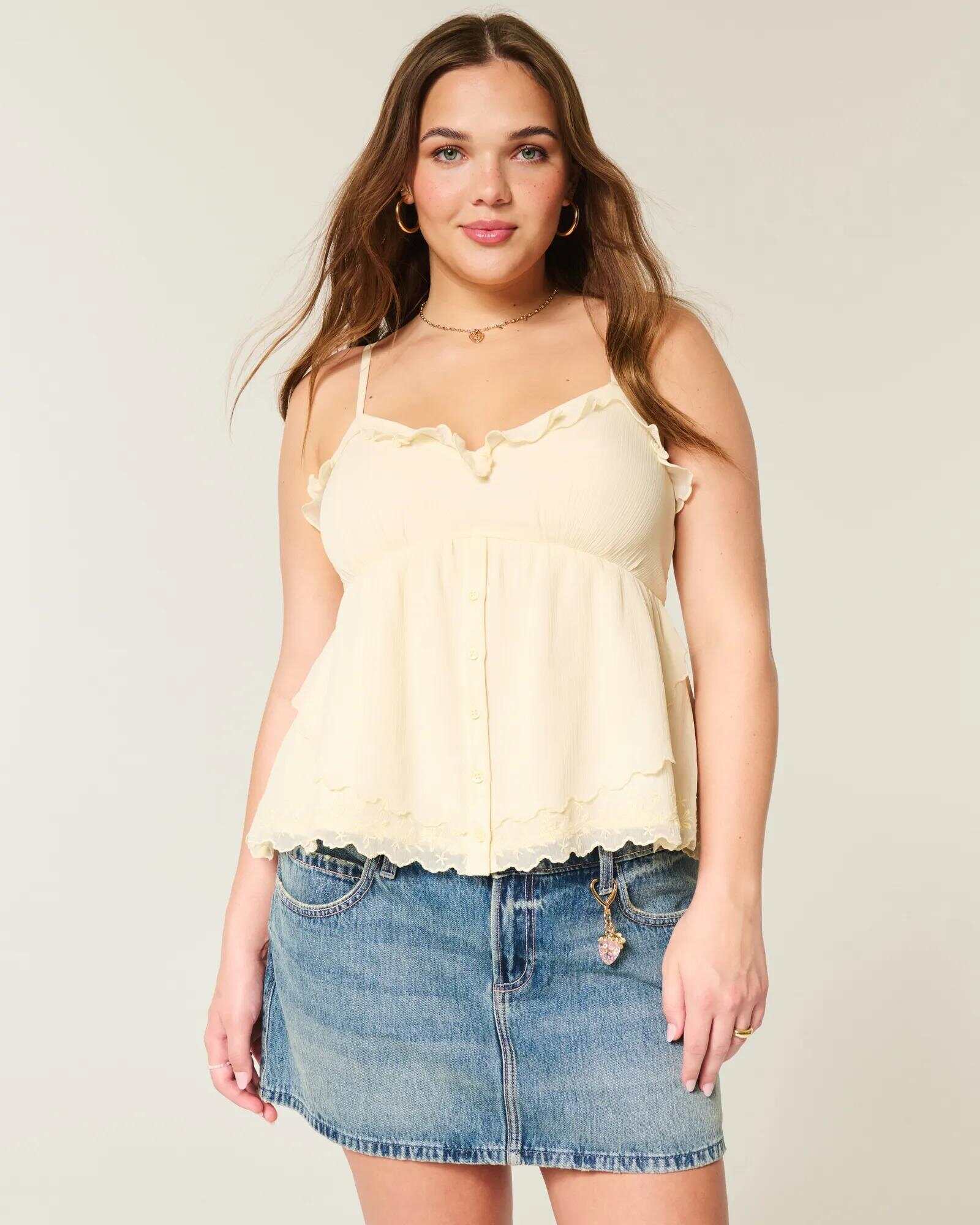 Easy Chiffon Babydoll Top