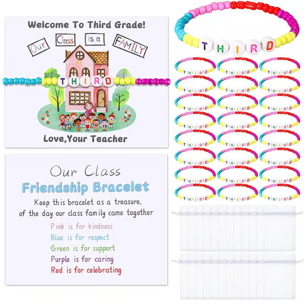 🔥Last Day 69% OFF - ✨🌈Pack of 25 Welcome BeadBracelets - StrengthenClassroom Friendship & SpreadWarm Kindness!