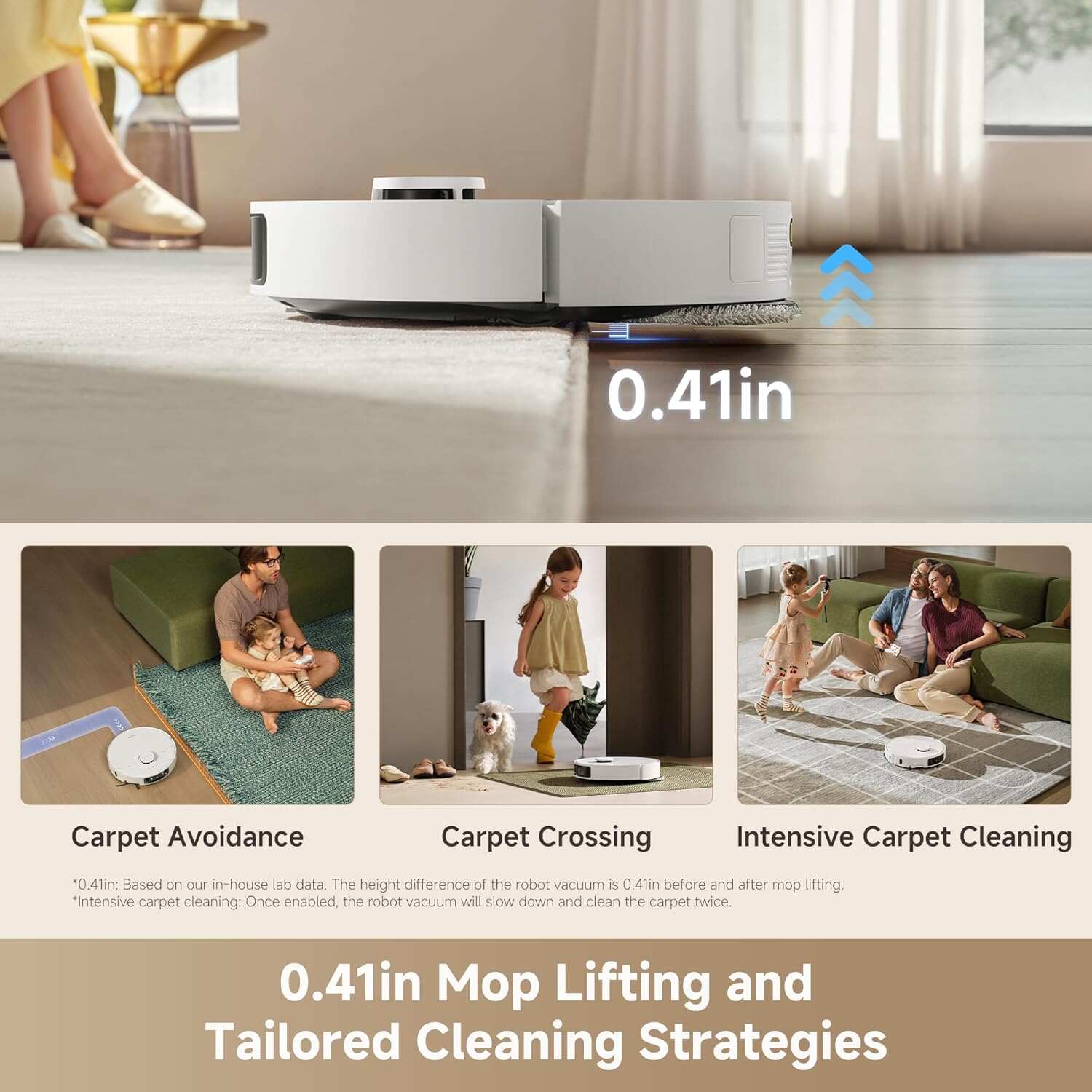 Ultra Gen 2 Robot Vacuum and Mop with 25,000Pa Suction, Extendable Side Brush and Mop