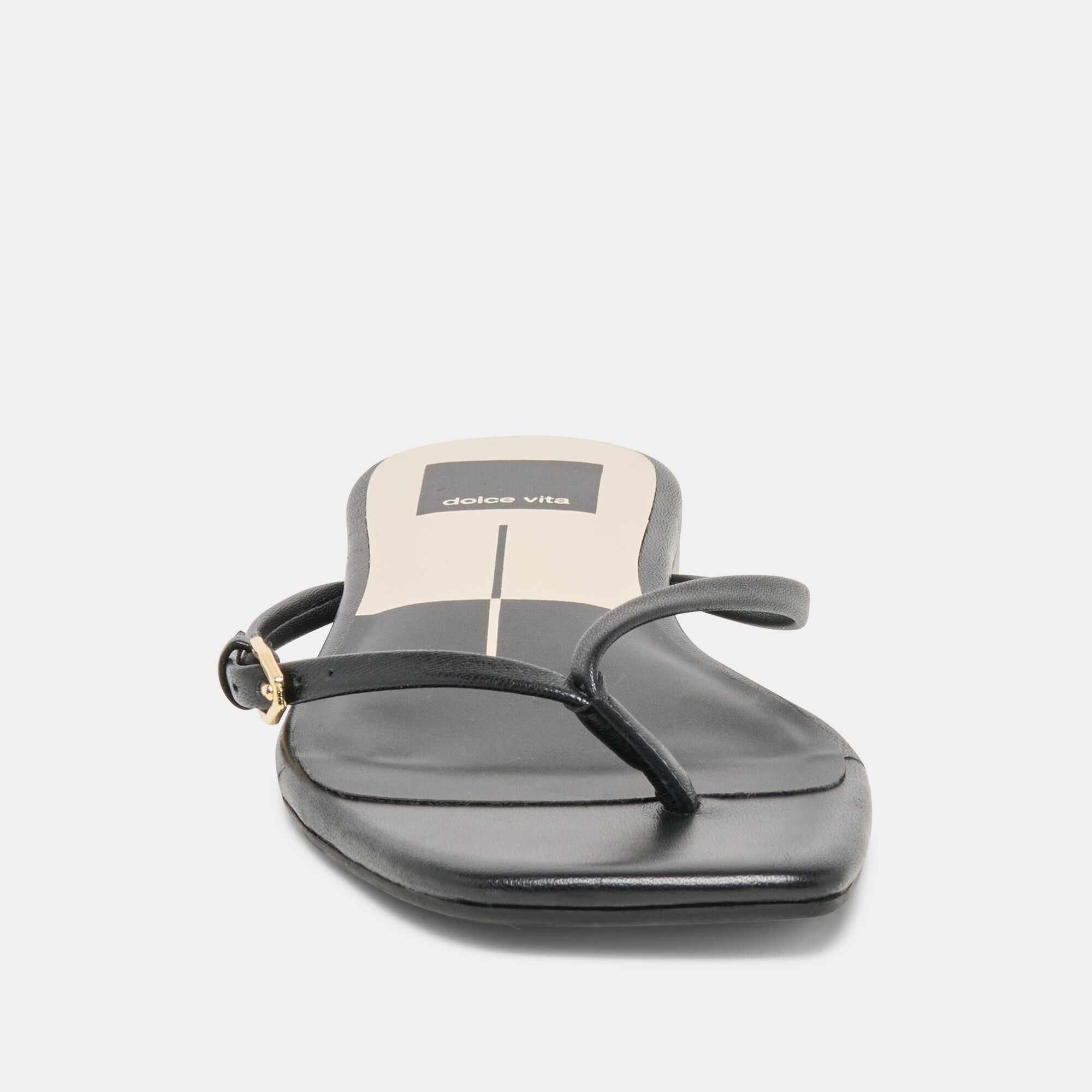 MALTA SANDALS BLACK LEATHER
