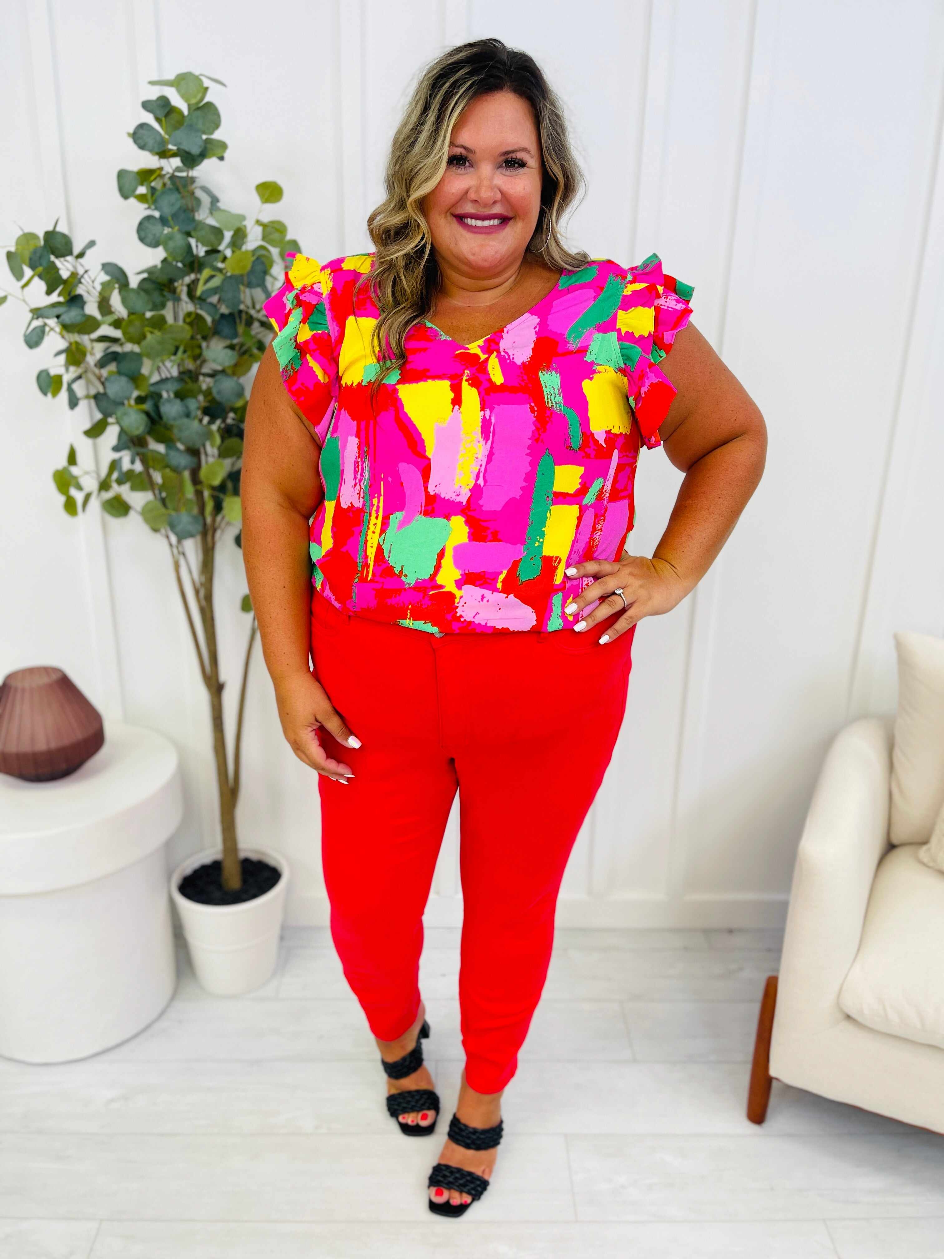 REG/CURVY Red Hot Tummy Control Skinny Jeans