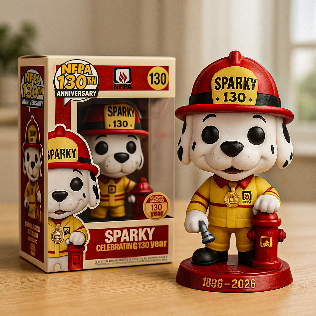 Sparky the Fire Dog NFPA 130th Anniversary Edition Figure