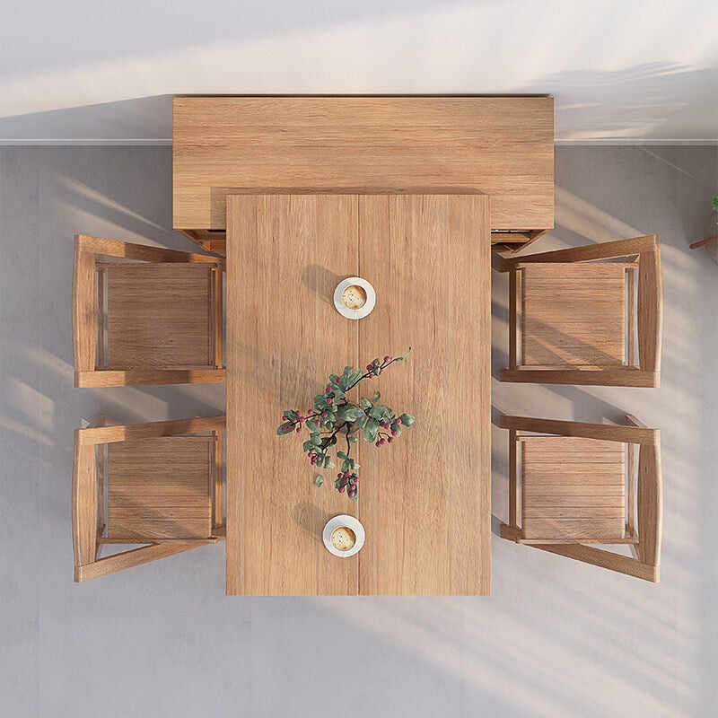 Folding and Expandable Multifunction Dining Table with Hidden Storage Design Cabinet