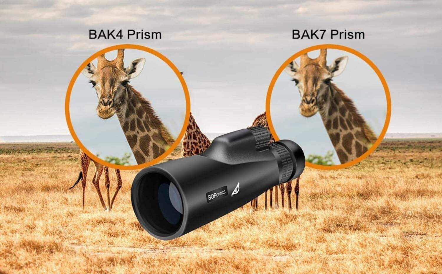 Birds of Prey Optics Falcon 8-22X50 HD Monoculars for Adults High Powered for Camping Accessories - Zoom Monocular Telescope, Telescopes for Adults Astronomy with Carrying Bag - Hunting Gear