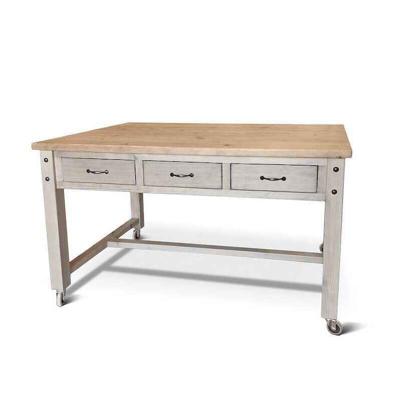 Kitchen Island, Farmhouse Kitchen, Butcher Block, Island, Table, Kitchen Table