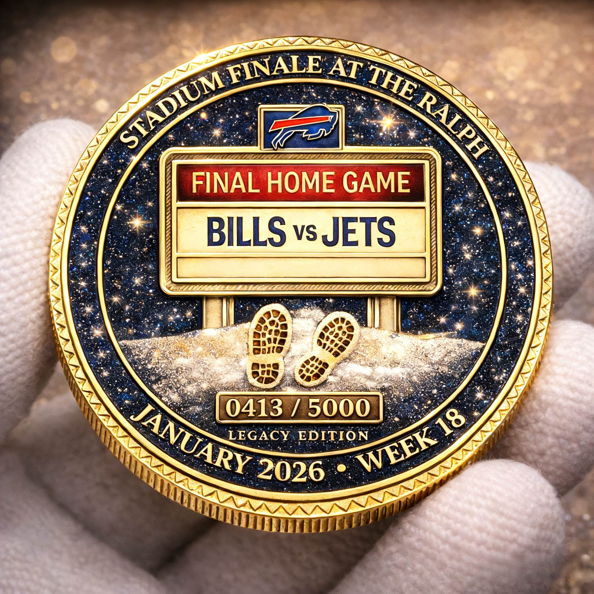 Buffalo Bills Final Home Game at Highmark Stadium Limited Collector Coin