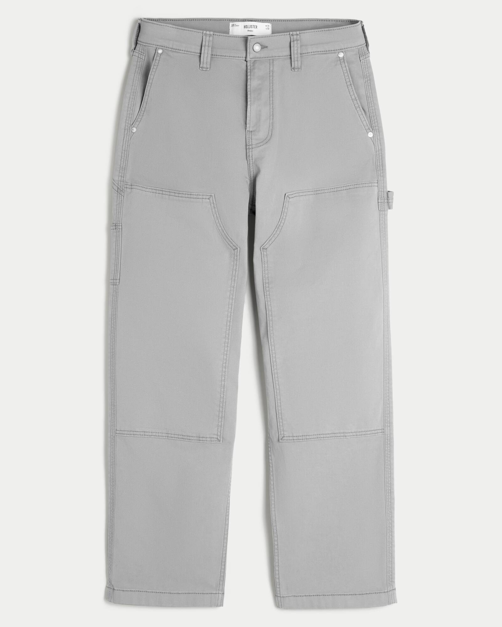Railroad Stripe Baggy Painter Jeans