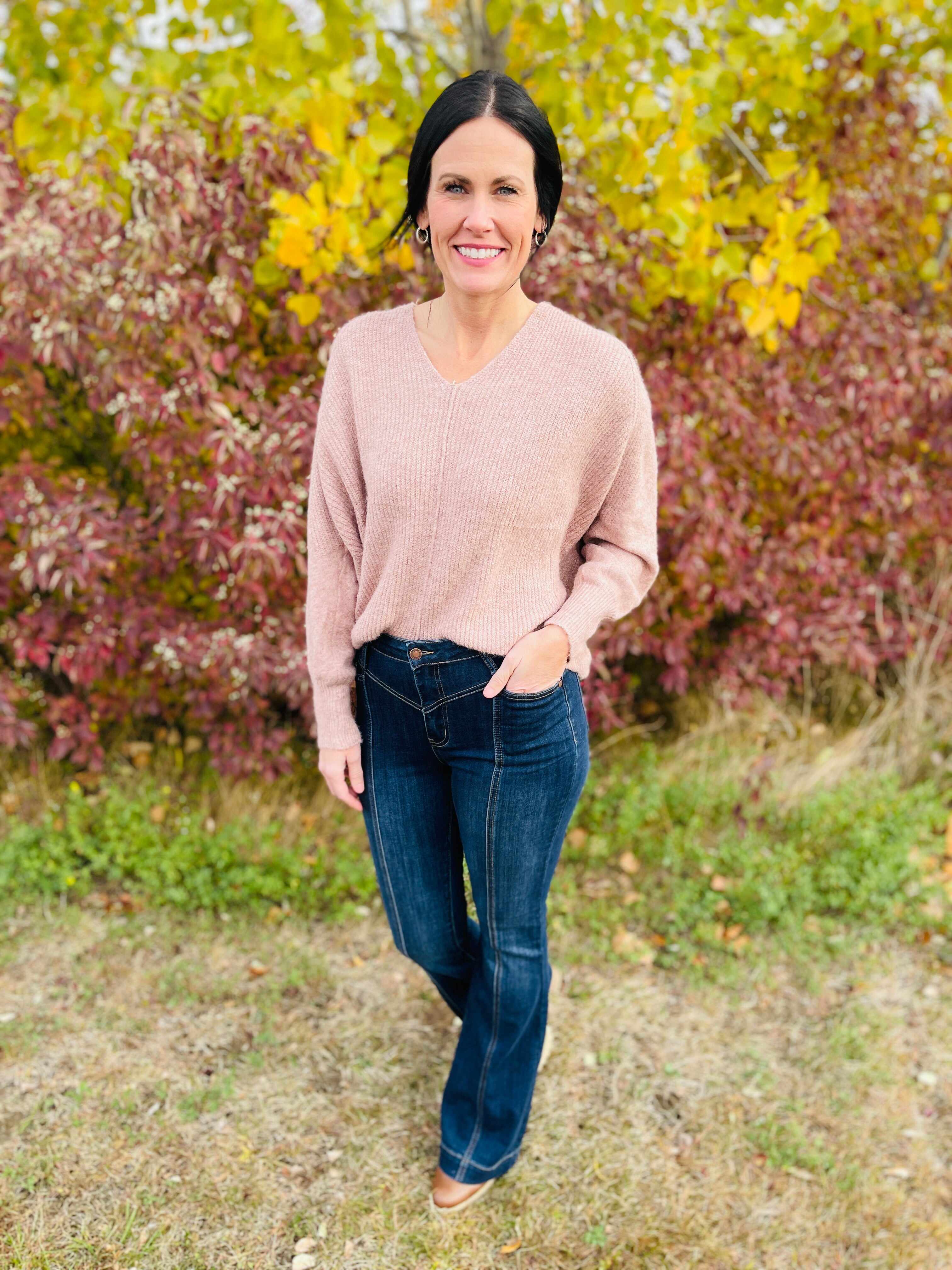 Plus/Reg The Fabulous Front Yoke Flare Jeans