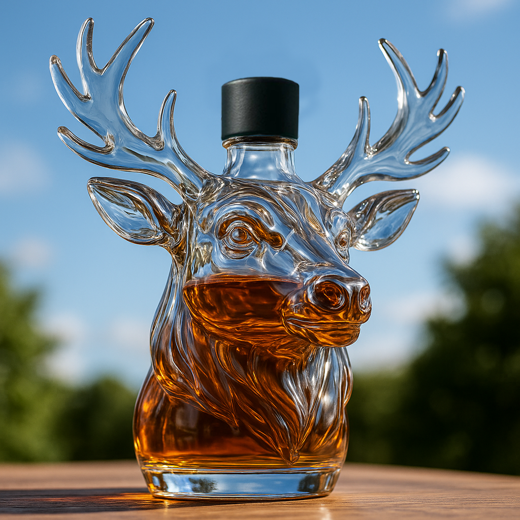 Christmas Reindeer Limited Edition Whiskey Bottle
