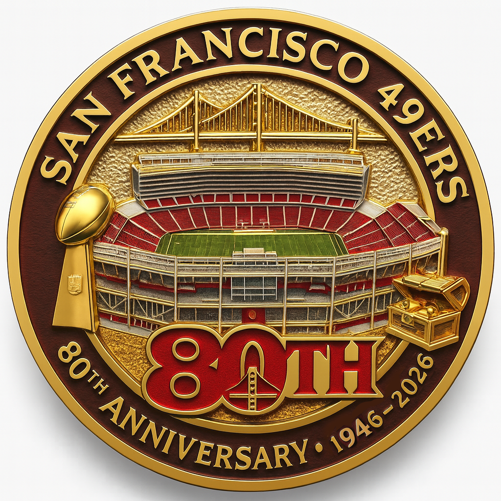 SF 49ers 80th Anniversary Commemorative Coin
