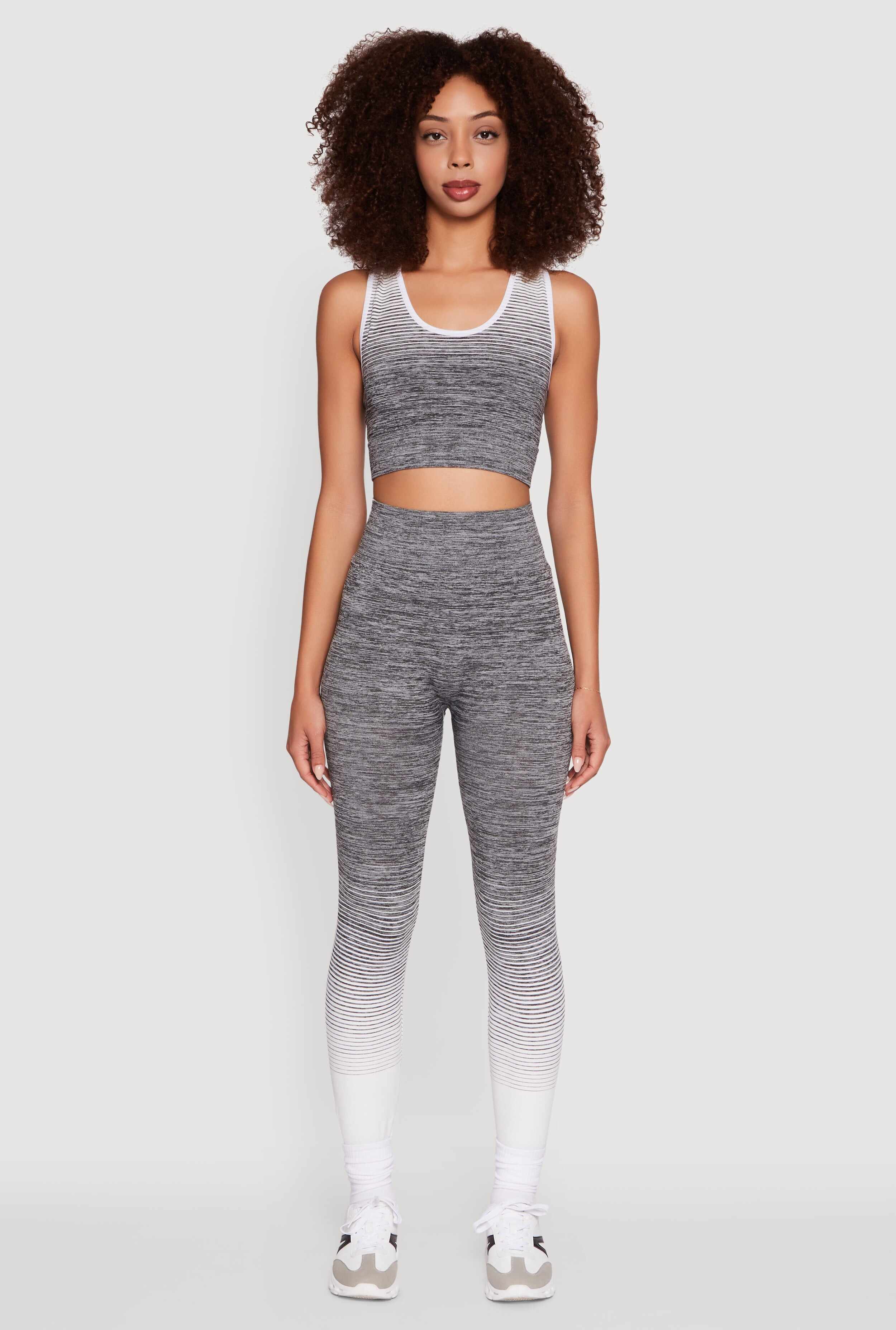 Trendy Marled Ombre Stretch Leggings